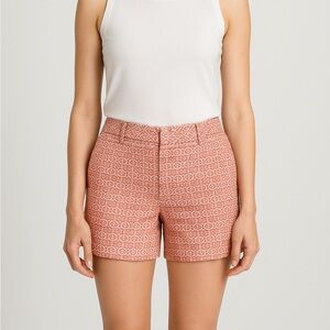 LOFT by Ann Taylor Pink & White Linen Blend Shorts | Size 12 NWT